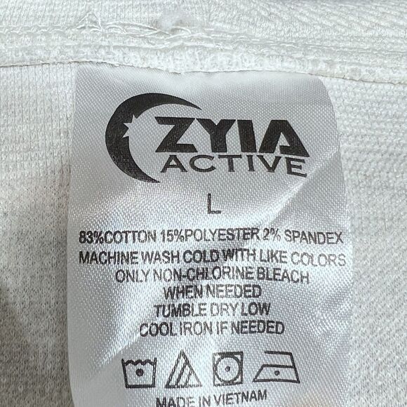 Zyia Sweatshirt Womens Size Large Gray Pullover Hoodie Gym Yoga Training - Picture 9 of 11